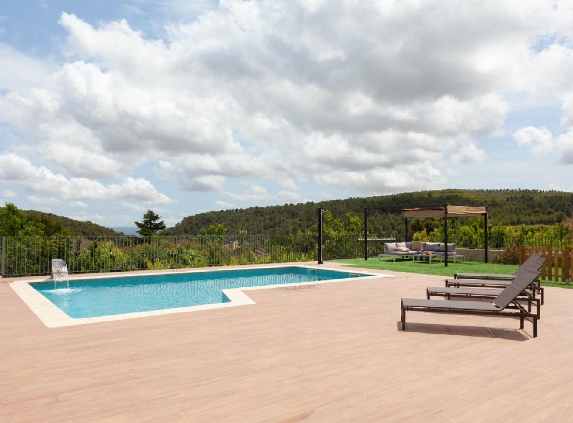 Penedes area, swimming pool