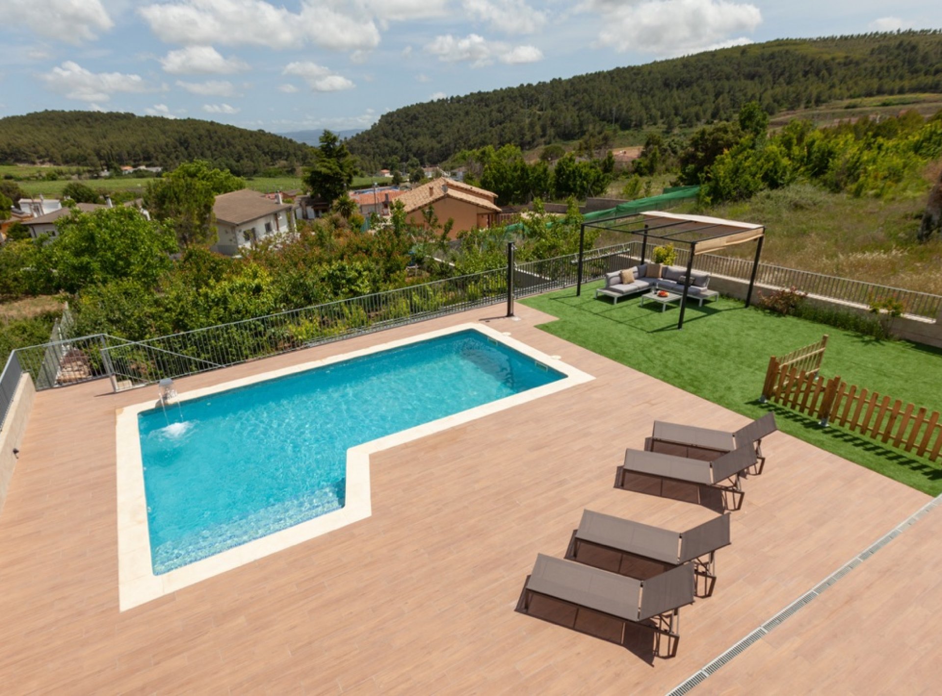 Penedes area, swimming pool